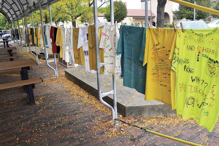 Project Clothesline shirts commemorate victims of domestic violence